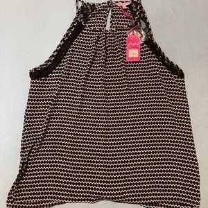 Candie’s Hi-Lo Halter with Lace - XL